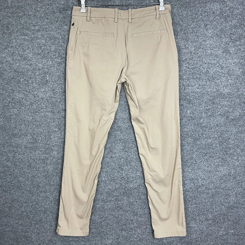 Birddogs Pant Mens 32 x 32 Beige Performance Chino Stretch Trousers